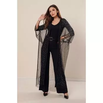 Вечернее платье Туника из тюля с камнями