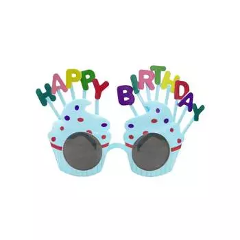 Вечерние очки, тематические очки на день рождения, очки для торта, украшения одежды, подарок, фотография, портативный аксессуар белый