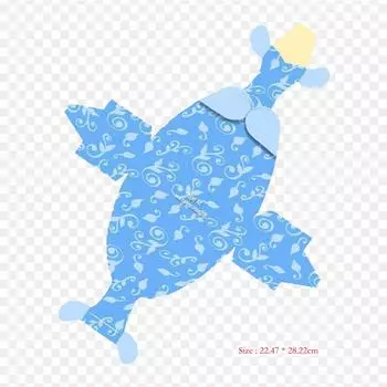 Вечерние синие термопереносные виниловые нашивки для одежды, наклейки для одежды, сделай сам, аппликации, моющиеся нашивки