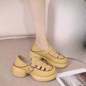 Вечерние женские мюли на каблуке 35 бежевый