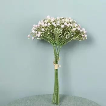 Вечерний ладан Чувство симуляции Цыганская свадьба Мягкий клей Симуляция Пластиковый цветок Букет для держания Реквизит для съемки темно-розовый