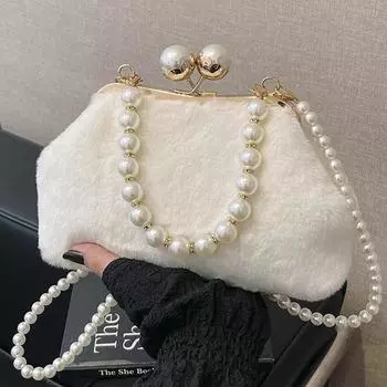 Вечерняя сумка из искусственного меха для женщин, роскошные сумки, женская сумка через плечо, модная сумка, клатчи