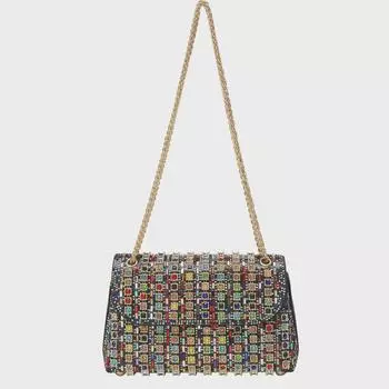 Вечерняя сумка на запястье и плечо 2024 Lux Shiny Diamond