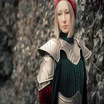 «Вечерняя звезда» — золотые стальные нарукавники, средневековые налокотники, эпоха Возрождения