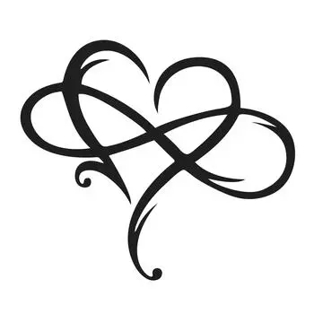 Вечная любовь Бесконечное сердце Металл настенное искусство украшение для свадебного подарка обои годовщины