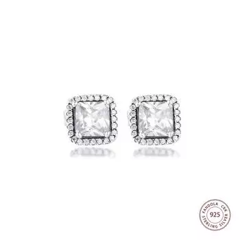 Вечные элегантные серьги для женщин, стерлинговое серебро 925 пробы, прозрачные серьги с цирконием, модные украшения, S925, серьги Brincos