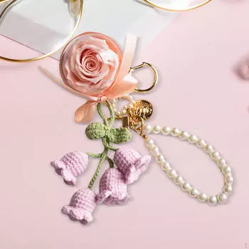 Вечный цветок брелок аксессуар подарок на день матери украшение сумка милый модный брелок розовый
