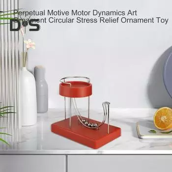 Вечный двигатель, настольная игрушка, работающее от USB устройство безостановочного движения, снятие тревожности и стресса, украшение для домашнего офиса, орнамент жёлтый