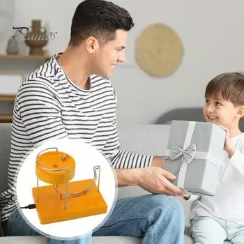 Вечный двигатель, настольная игрушка, работающее от USB устройство безостановочного движения, снятие тревожности и стресса, украшение для домашнего офиса, орнамент жёлтый