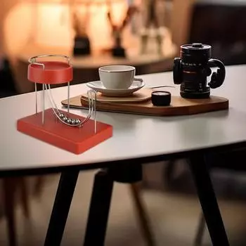 Вечный двигатель настольная игрушка USB-питание устройство безостановочного движения тревога стресс красный