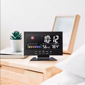 Вечный календарь Электронный будильник Цветной экран Подсветка Будильник Офис 1