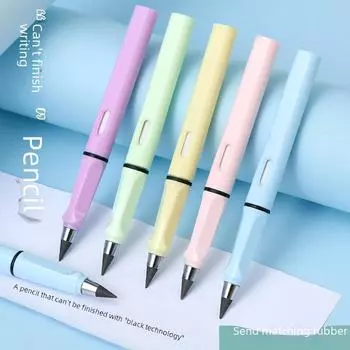 Вечный карандаш HB: Не требует заточки, идеально подходит для студентов и коррекции осанки. null синий