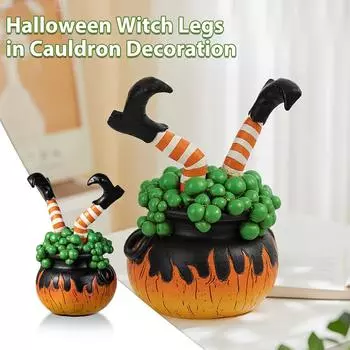 Ведьма и тигель Хэллоуин вечеринка настольное украшение сувениры подарок смола подарок на день рождения One Size