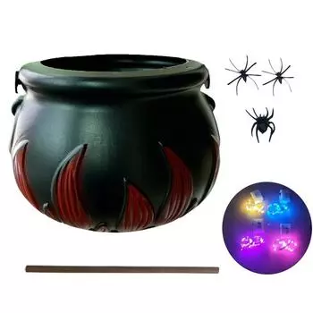 Ведьмины котлы, ведьмы, черное ведро для конфет, котел, палочка для помешивания, дизайн, ведьмина банка для конфет для крыльца, входная дверь, Хэллоуин серый