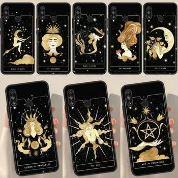Ведьмы луна Таро Тайна Тотем Чехол для Honor 50 8X 9X 10i Чехол для Huawei P30 P40 Lite P50 P20 Pro P Smart 2019 Nova 5T Huawei Nova 9