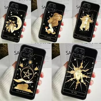 Ведьмы луна Таро Тайна тотем для Samsung Galaxy M12 M32 M52 M14 M34 M54 M21 M51 M31 M30s M20 M15 M55 M13 M33 M53 Чехол Samsung M55