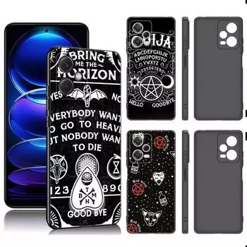 Ведьмы Луна Таро Ведьма Уиджа Черный силиконовый чехол для телефона Xiaomi Redmi Note 9 10 11 11S 11T 12 13 Pro 5G Plus 9S 10S 12S Redmi Note 11S 4G