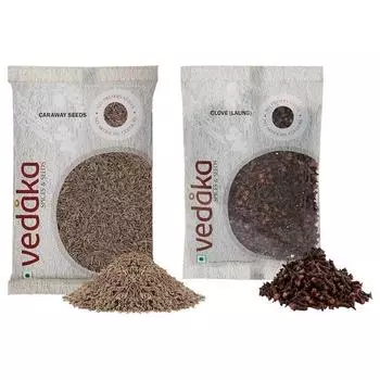 Ведака Целая гвоздика (Лаунг), 100 г и бренд Amazon - семена тмина Vedaka, 100 г