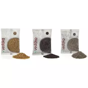 Ведака Целая Зира (Тмин), Горчица-Большая (Рай), Мети (Пажитник) Комбо, 600г
