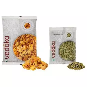 Ведака Джавитри (Булава) Специи, 100 г, бренд Amazon - Vedaka Cardamom (Элаичи), Маленький, 50г