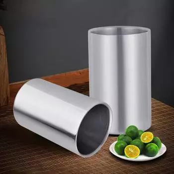 Ведерко для льда Bar KTV Double-Layer 1600ml из нержавеющей стали для переноски - идеально подходит для использования на открытом воздухе и в коммерческих целях 1.5L single layer BT5-1