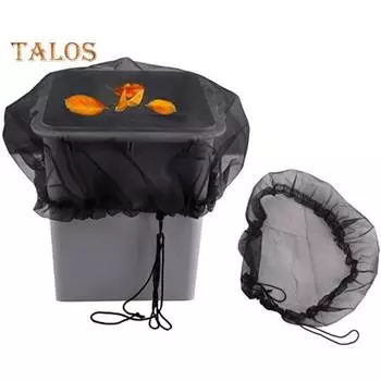 Ведра для воды Сетчатые чехлы Конструкция на шнурке Простая в использовании сетчатая крышка Защита от комаров Всесезонные чехлы для дождевых бочек на открытом воздухе Сетка для дождя S