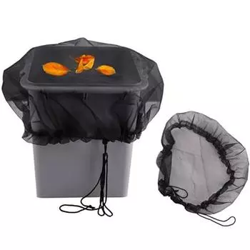 Ведра для воды Сетчатые чехлы Конструкция на шнурке Простая в использовании сетчатая крышка Защита от комаров Всесезонно S