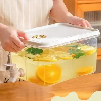 Ведро для холодной воды объемом 3 л с краном-диспенсером для воды для дома, кухни, офиса (3L)