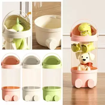 Ведро для хранения кукол, однослойное ведро для хранения, прозрачное ведро для хранения детских игрушек One Size зелёный