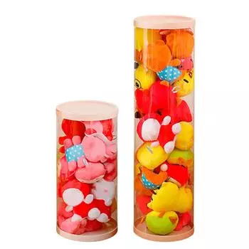 Ведро для хранения кукол, прозрачное вращающееся ведро из ПВХ, 26 см, ведро для хранения чучел животных для дома 50cm / 19.7in