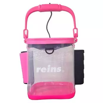 Ведро для хранения поводьев II Внешнее 250 x 300 x 270 прозрачное/розовое размеры (мм)