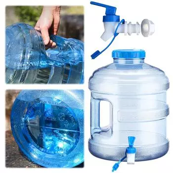 Ведро для хранения воды для кемпинга, уличное ведро для воды, большая емкость 7,5/11,3 л, контейнер для воды с краном, пищевой класс для походов и автомобилей