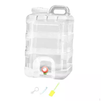 Ведро для хранения воды на открытом воздухе с краном, 28 л, переносной контейнер для напитков, бак для No Cover Faucet