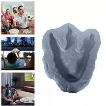 Ведро для хранения закусок со следами динозавров для фанатов динозавров Материалы Захватывающий киноопыт Обязательно для фанатов динозавров и кинозрителей! One Size