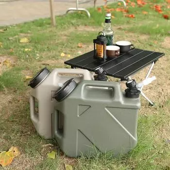 Ведро для кемпинга, 10 л, для хранения воды, большая емкость со съемным краном, без утечек, для пикника, пешего туризма, портативная сумка для воды в лагере CHINA
