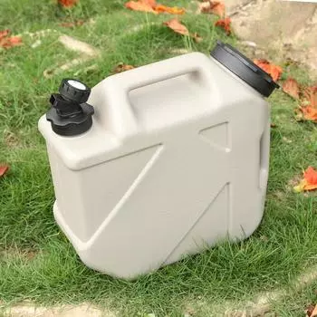 Ведро для кемпинга, 10 л, для хранения воды, большая емкость со съемным краном, без утечек, для пикника, пешего туризма, портативная сумка для воды в лагере хаки