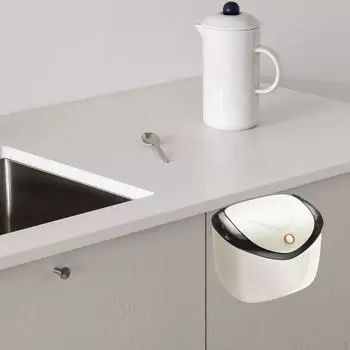 Ведро для компоста с крышкой для хранения на столешнице в ванной комнате Small