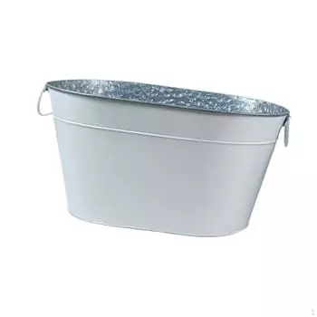 Ведро для льда, держатель пива для вечеринки, контейнер для хранения, ледяная ванна с ручкой для напитков белый