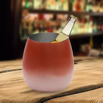 Ведро для льда, контейнеры для охлаждения напитков, 5 л, охладитель пива, вина Gradient Red