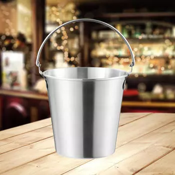Ведро для льда, металлическое ведро, контейнеры для охлаждения напитков, охлаждение напитков для развлечений Argent