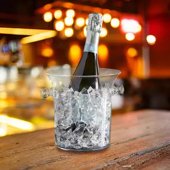 Ведро для льда, пивные бутылки, ванна для напитков, акриловые контейнеры для охлаждения напитков, шампанского Strip Pattern