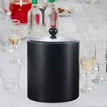 Ведро для льда с изолированной ванной для напитков с двойными стенками для сохранения холода из утолщенной нержавеющей стали золотой