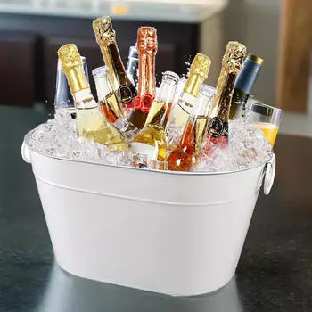 Ведро для льда с ручками для переноски для вечеринок, контейнер для пива, шампанского, вина