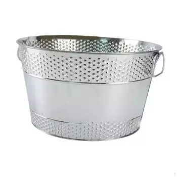 Ведро для льда, ванна для напитков, портативный легкий держатель, хранение вина, напитков для охлаждения шампанского silvery