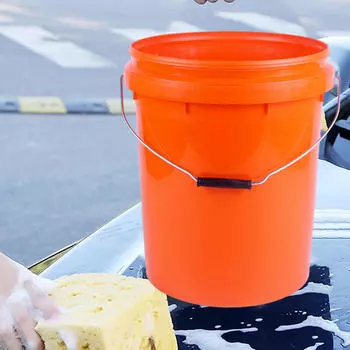 Ведро для мойки автомобиля, контейнер для хранения воды для садоводства оранжевый