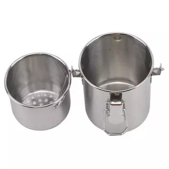 Ведро для мытья кистей для масляной живописи, ручка для мытья, нержавеющая сталь, мойка для кистей для масляной живописи, школьные канцелярские принадлежности для рисования