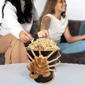 Ведро для попкорна Facehugger 3D, большая емкость, портативное, прочное, металлическое, для попкорна