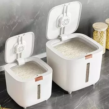 Ведро для риса 10/5 кг, влагостойкое, защищенное от насекомых, герметичное бак с прессованной поверхностью, утолщенное ведро для хранения порошка, кухонный ящик для хранения