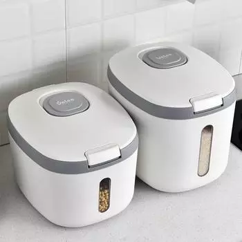 Ведро для риса 5 кг, влагостойкое, защищенное от насекомых, герметичное, прессованное, поверхность загущена, ведро для хранения порошка, кухонный ящик для хранения