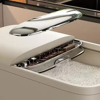 Ведро для риса, пластиковое, защищенное от насекомых, для хранения зерна и круп, банка для риса Push-pull, большая емкость 5 кг-10 кг, пищевая